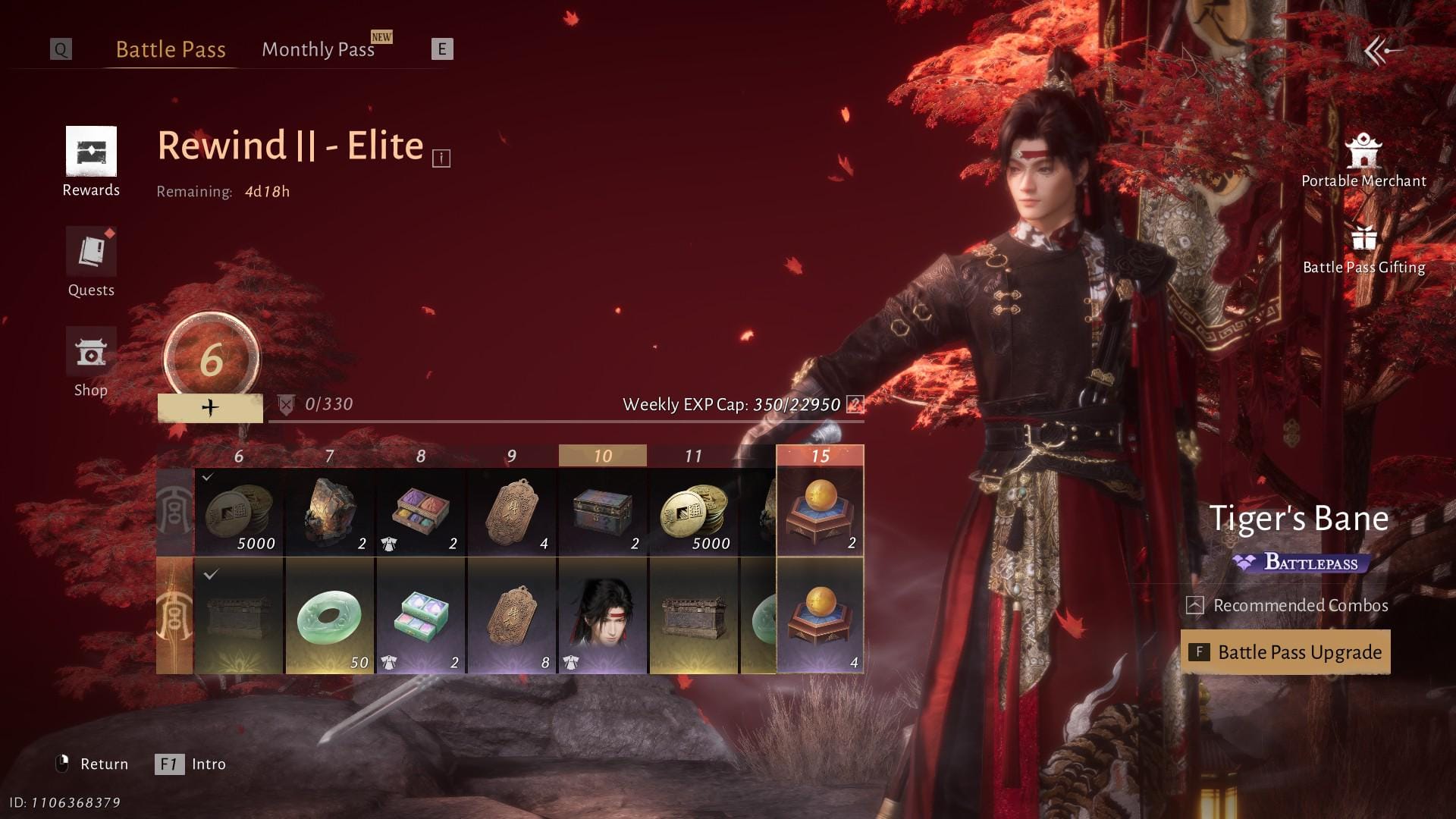Where Winds Meet Top Up Monthly Pass purchase screen