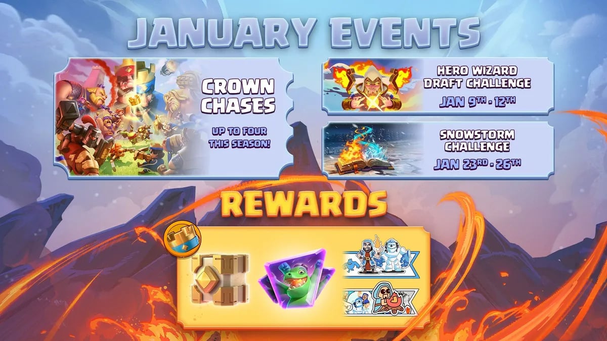 Interfejs meczu turniejowego Clash Royale Grand Challenge 2026